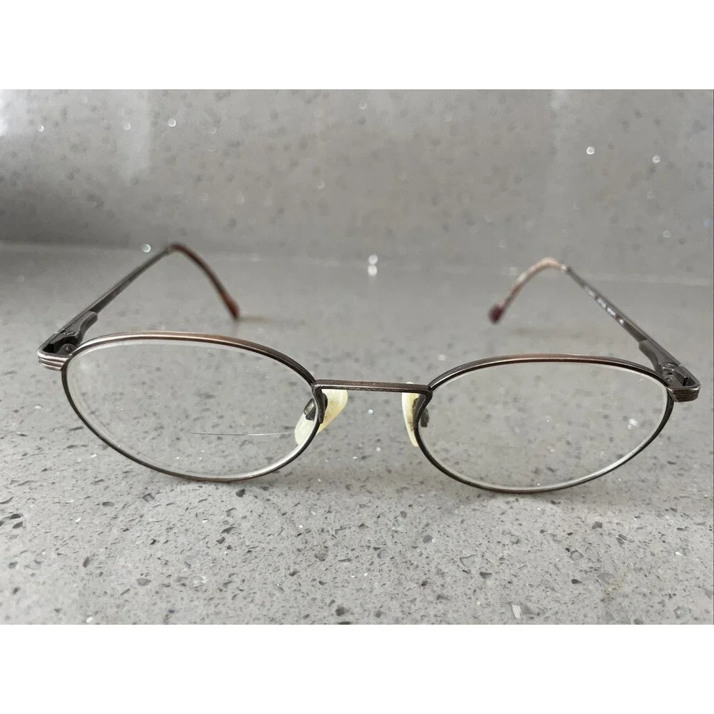 MARCHON Greenwich Antique Brown 51-20-140 Brown Full Rim Eyeglasses Frames ONLY